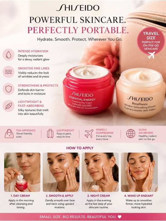 Shiseido Other - Shiseido Skincare Bundle - Essential Energy Day Cream SPF 20+Wrinkle Cream
